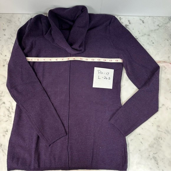 CALVIN KLEIN JEANS Sweater Purple Turtle Neck Long Sleeve Pullover Size … - Picture 8 of 10